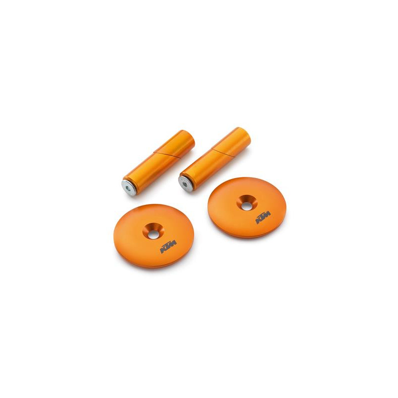 Kit de bouchons de bras oscillant anodisé orange pour KTM ADVENTURE/SUPER ADVENTURE / SUPER DUKE
