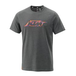 T-SHIRT HOMME KTM "CAMO TEE" GRIS CHINÉ FONCÉ-3PW24002810X