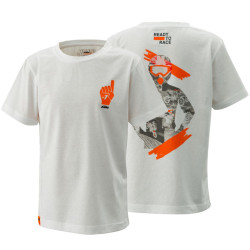 T-SHIRT ENFANT KTM "KIDS HERO TEE" BLANC-3PW23002130X