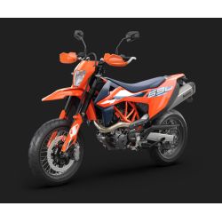 Kit de protège main Aluminium Orange pour KTM  690 DUKE/ ENDURO-R /SMC-R (2019-2024)