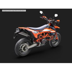 Barres de protection Crash Bar Oranges pour KTM 690 ENDURO-R et 690 SMC-R (19-23)