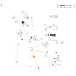 CABLE D'EMBRAYAGE POUR KTM 390 DUKE (13-16)