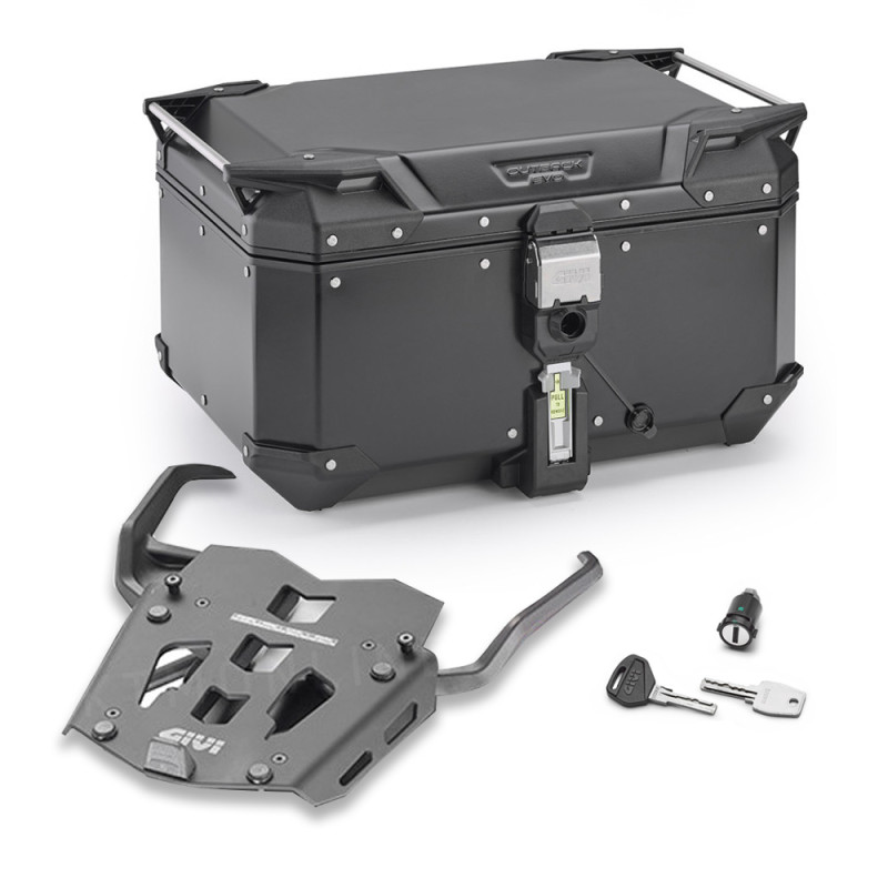 PACK Complet Topcase GIVI "TREKKER OUTBACK EVO SMART" Noir (58L) pour 1290 SUPER ADVENTURE