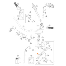 Kit réparation piston maitre cylindre d'embrayage 1290 SUPERDUKE R/GT 2016-2024 - 59413008000