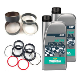 Huile de fourche, Bague de fourche et joint spy + cache poussière moto ktm