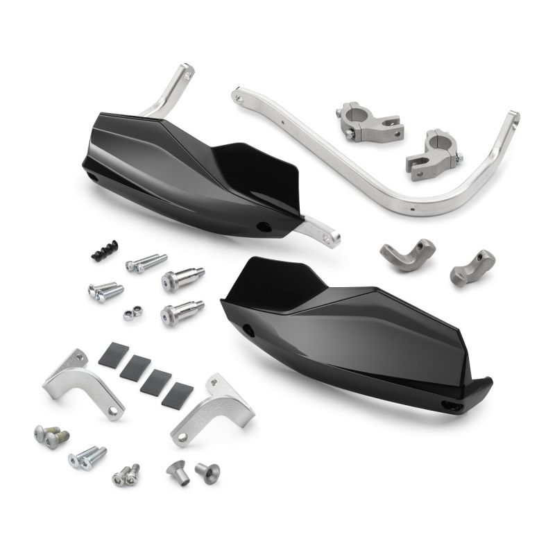 Kit de protège main Noir avec renforts aluminium pour KTM 125/390 DUKE (2024+)