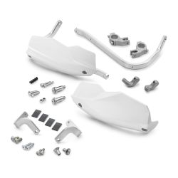 Kit de protège main Blanc avec renforts aluminium pour KTM 125/390 DUKE (2024+)