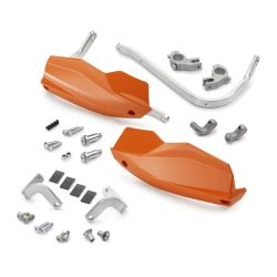 Kit de protège main Orange avec renforts aluminium pour KTM 125/390 DUKE (2024+)
