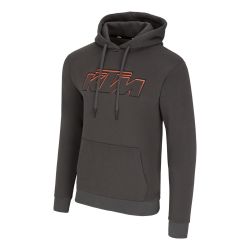 SWEAT A CAPUCHE KTM HOMME "ESSENTIAL HOODIE" GRIS FONCE (2025)