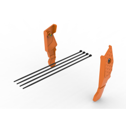 Jeu de protection de cadre Orange pour KTM 125/390 DUKE/SM/END/ADV (24+)