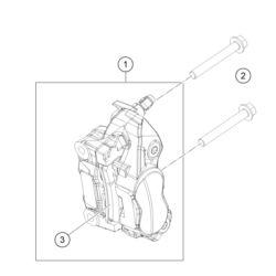 Plaquettes de Frein origine AVANT pour KTM 125 DUKE (24+)