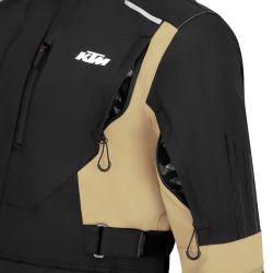 VESTE MOTO ENDURO ETANCHE KTM "RACETECH PRO K-HYDRATECH VEST" NOIR / BEIGE (2025)