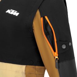 VESTE MOTO ENDURO KTM "RACETECH VEST" NOIR / BEIGE (2025)