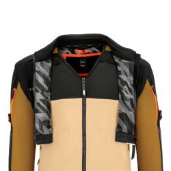 VESTE MOTO ENDURO KTM "RACETECH VEST" NOIR / BEIGE (2025)