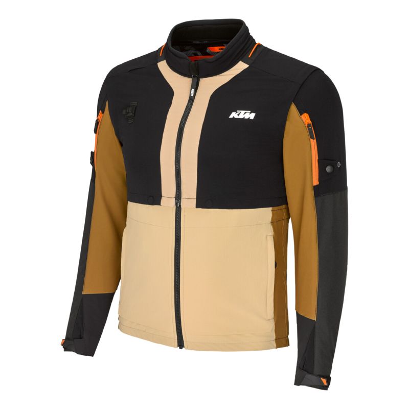 VESTE MOTO ENDURO KTM "RACETECH VEST" NOIR / BEIGE (2025)