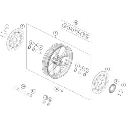Disque de frein Avant Origine pour KTM 890 SMT 
