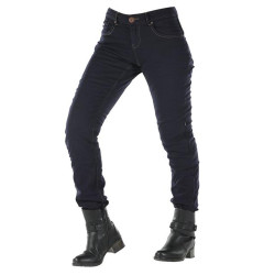 Jean moto Femme OVERLAP "City Lady Navy" Bleu -  OVP-CITYL-HU-NAXX