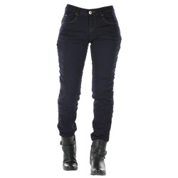 Jean moto Femme OVERLAP "City Lady Navy" Bleu -  OVP-CITYL-HU-NAXX