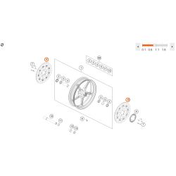 Disque de frein avant Origine (320mm) pour KTM 990 DUKE-R