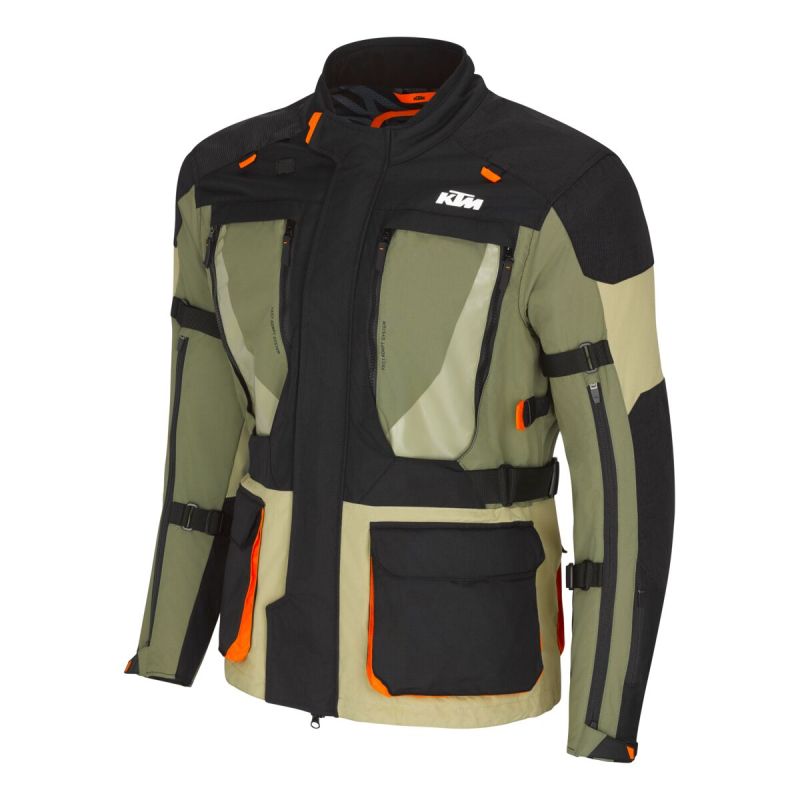 VESTE MOTO KTM "TERRA ADV V3 JACKET" NOIR/VERT