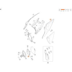 Support de Filtre à Air origine pour KTM SX/SX-F (16-22) et EXC/EXC-F (17-24)