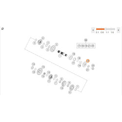 d'occasion pour KTM 85 SX 17/14 (18-24) - SPAA13U46AC1243