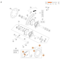 d'occasion pour KTM 85 SX 17/14 (18-24) - SPAA13U46AC1243