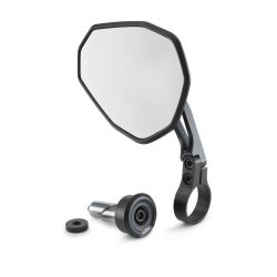 Rétroviseur d'embout de guidon Seul articulé Aluminium anodisé pour motos KTM 