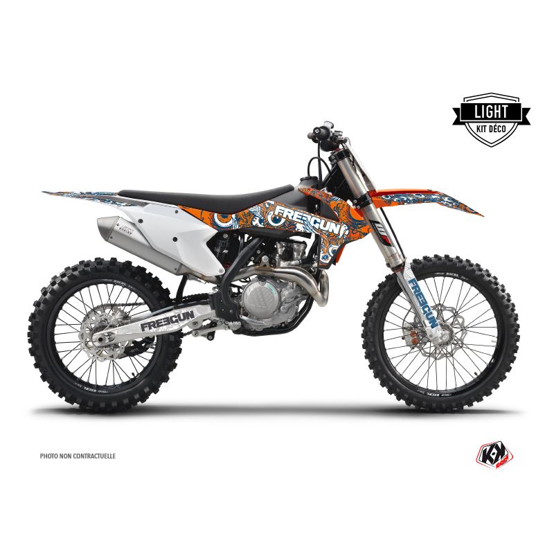Kit Déco Moto Cross Freegun Eyed KTM 125 SX Orange LIGHT