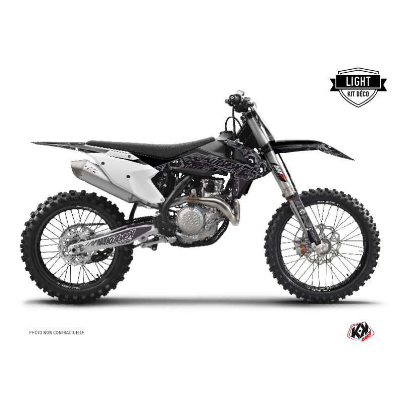 Kit Déco Moto Cross Zombies Dark KTM 50 SX Noir FINITION BRILLANT