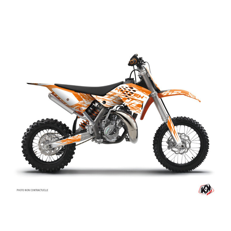 Kit Déco Moto Cross Zombies Dark KTM 50 SX Noir FINITION BRILLANT