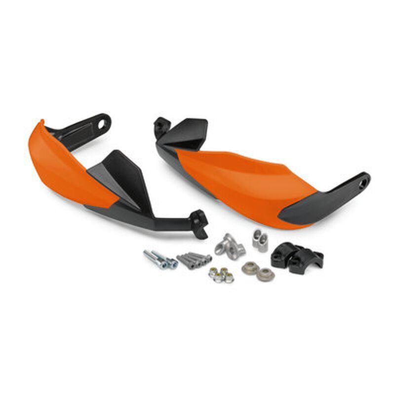 Kit de protège main FERMÉ Version BASSE Orange  pour KTM SX/EXC / ADVENTURE /SUPER ADVENTURE/ FREERIDE