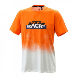 T-SHIRT KTM HOMME "CAIROLI RACR TEE" ORANGE/BLANC