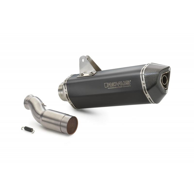 Silencieux REMUS slip-on Noir pour KTM 690 SMC-R et 690 ENDURO-R (19-24)