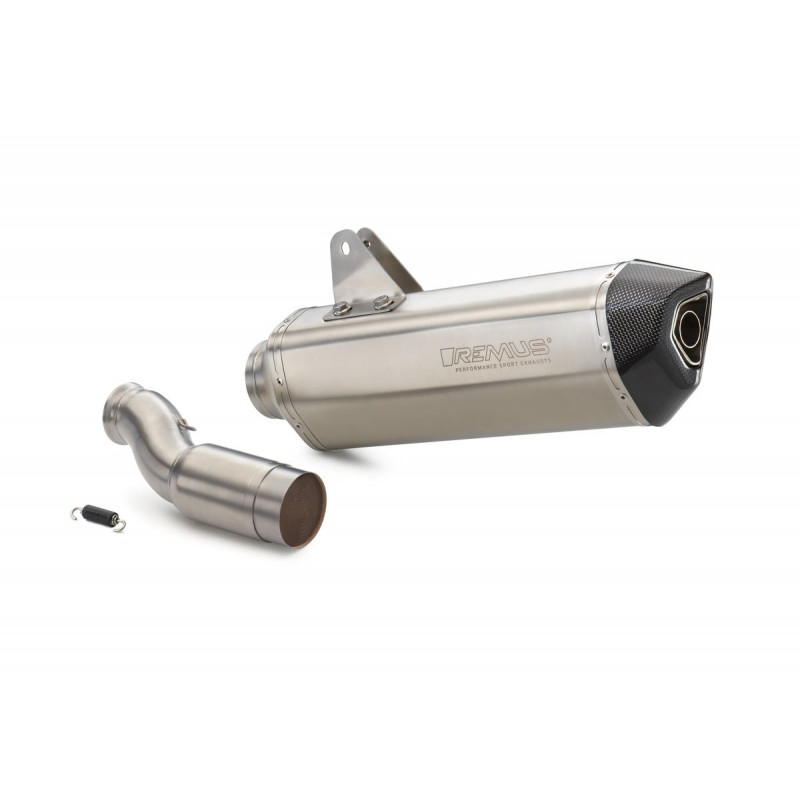 Silencieux REMUS slip-on Gris pour KTM 690 SMC-R et 690 ENDURO-R (19-24)