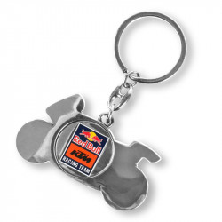 PORTE-CLÉ METAL JETON CADDIE RED BULL KTM "COIN KEYRING"