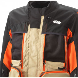 VESTE MOTO KTM TERRA ADVENTURE V2 JACKET NOIR/ORANGE SIZE_POWERWEAR L