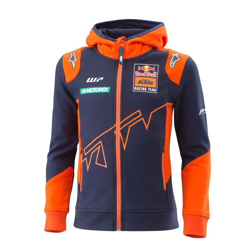 SWEAT A CAPUCHE ENFANT KTM REDBULL KIDS REPLICA TEAM ZIP HOODIE  SIZE_POWERWEAR 128/7-8ANS