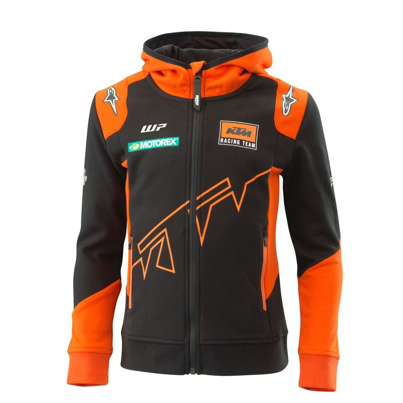 SWEAT A CAPUCHE ENFANT KTM KIDS TEAM ZIP HOODIE SIZE POWERWEAR 140 8 10ANS