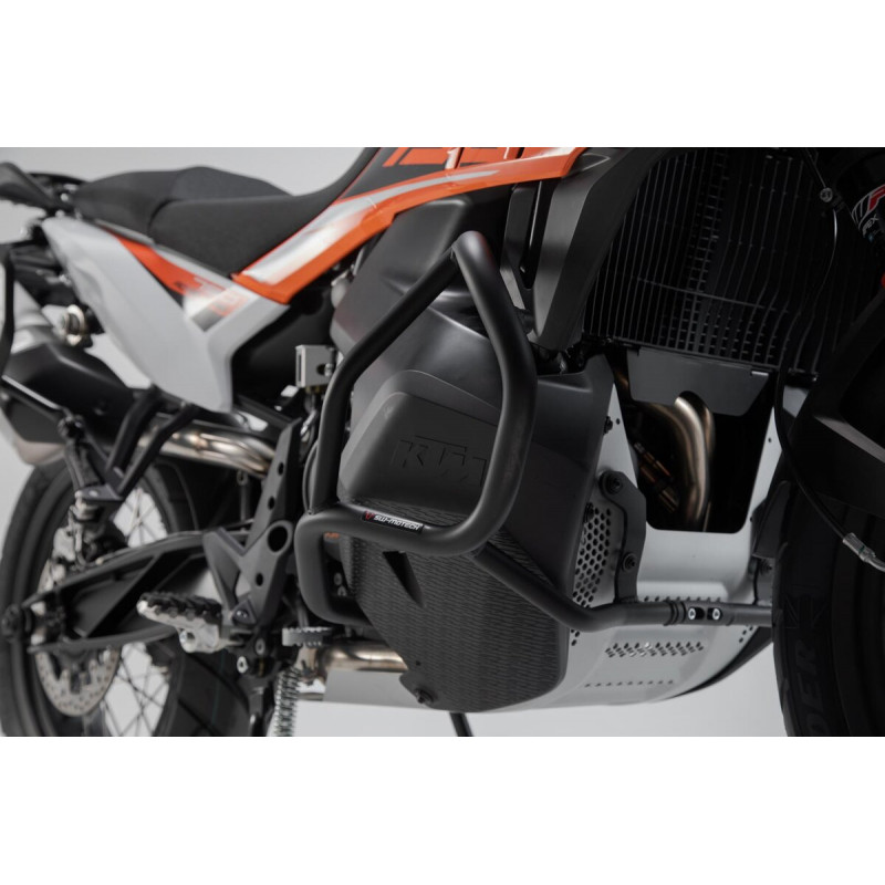 Barres de Protection "Crash Bar" Bas Noires pour KTM 790 et 890 ADVENTURE/R SW MOTECH Barres de Protection "Crash Bar" Bas Noires pour KTM 790 et 890 ADVENTURE/R SW MOTECH