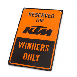 PLAQUE KTM METAL "PARKING...