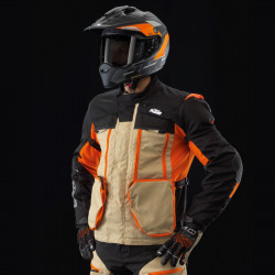 VESTE MOTO KTM TERRA ADVENTURE V2 JACKET NOIR/ORANGE SIZE_POWERWEAR L