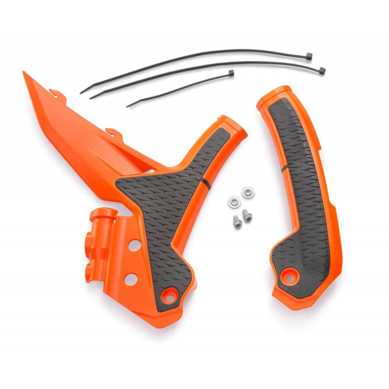 Jeu de protection de cadre Orange Factory Racing pour KTM SX/SX-F (23-) et EXC/EXC-F (24-)