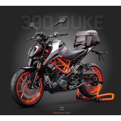 Sacoche arrière pour motos KTM 125/390/790/890 DUKE-ADVENTURE et 1290 SUPERDUKE / SUPER ADVENTURE (36 Litres)