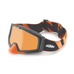 DOUBLE ECRAN RACING GOGGLES DOUBLE LENS ORANGE