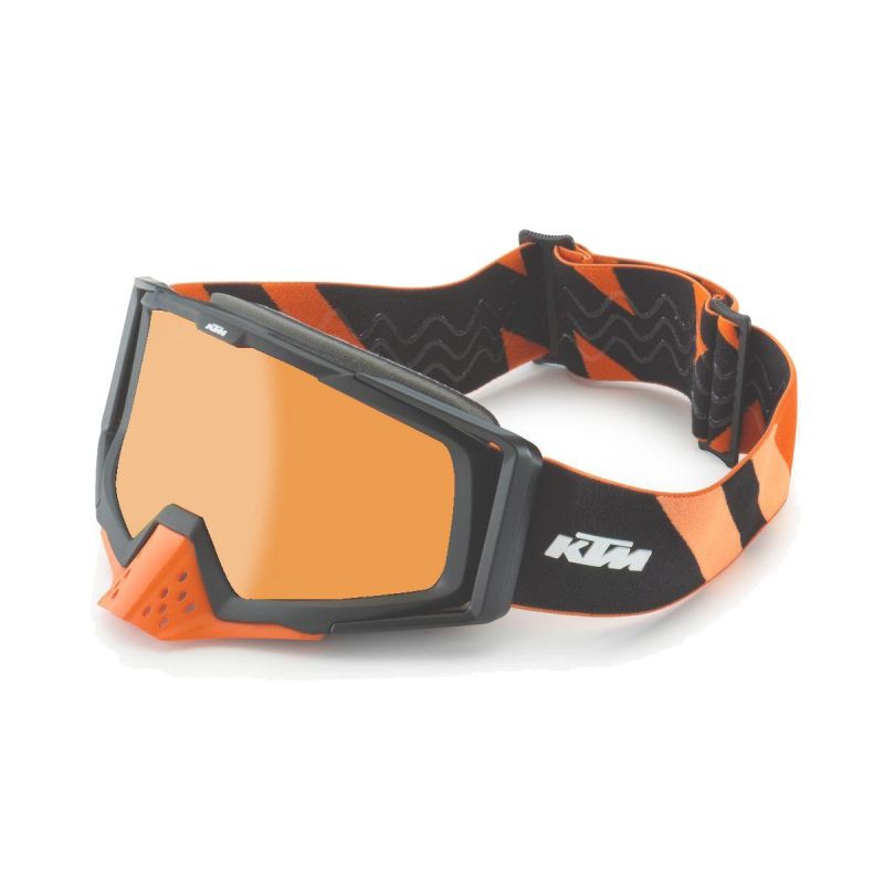 DOUBLE ECRAN RACING GOGGLES DOUBLE LENS ORANGE