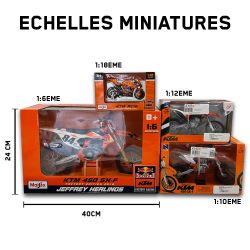 MINIATURE MOTO KTM "350 SX-F ECHELLE 1:12"