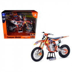 MINIATURE MOTO KTM "450 SX-F C.WEBB (ECHELLE 1:10)"