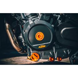 Bouchon de carter d'alternateur Factory Orange pour KTM SX-F/DUKE/SM/ENDURO/ADVENTURE/SUPERDUKE/RC/SMC/RC8/..