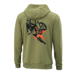 SWEAT ZIPPE A CAPUCHE HOMME KTM "MX HOODIE"-DOS 2023